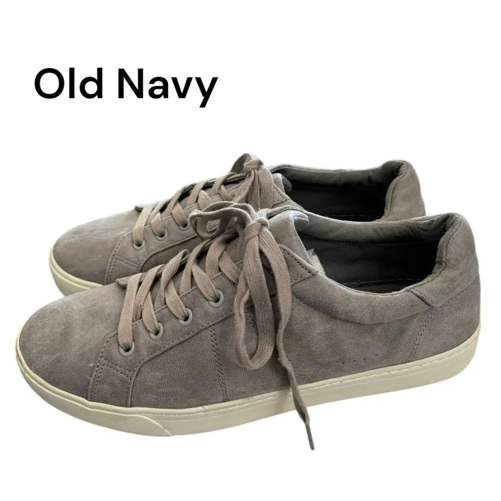 Old Navy Women's Gray Suede Sneakers 9